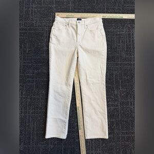 J. Crew Essential Straight White Jean In All-day Stretch 27